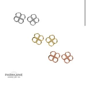 Park Lane Gold Clover Stud Earrings